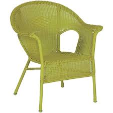 Resin Wicker Light Green Chair Cw 12282