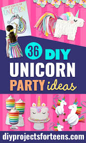 36 diy unicorn party ideas diy