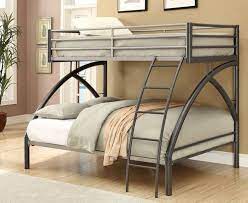 metal modern double bunk bed for home