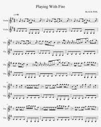 Эти девушки, как и их песни, становятся всё шикарнее. Playing With Fire Sheet Music Composed By Black Pink Turning Page Png Image Transparent Png Free Download On Seekpng