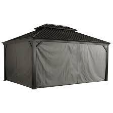 Discover incredibly deals on outdoor gazebos online at catch! Gazebo Curtains 12 Ft X 16 Ft Curtains For Sojag Gazebos