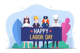 Happy Labor Day Free Vector Design - GraphicSurf.com