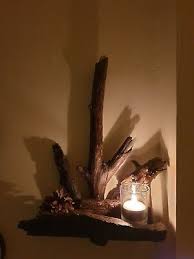 Rustic Wall Candle Holder Made From