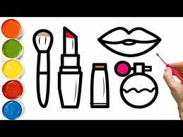 how to draw makeup you