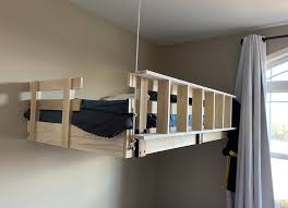 wall cable mounted loft bed by