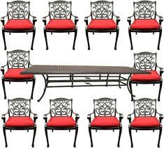 There's so much you can do with outdoor space! 11 Piece Outdoor Dining Set Patio Chairs Nassau Cast Aluminum 46 X 120 Table For Sale Online Ebay