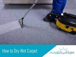 how to dry wet carpet floors by the s