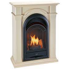 procom dual fuel ventless gas fireplace