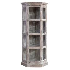 Bengal Coastal Corner Curio Cabinet