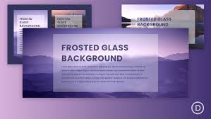 frosted gl background design in divi