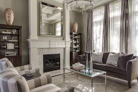 gray living room transitional