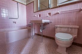 why were pink bathrooms so popular in