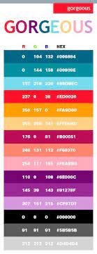 Hex And Rgb Color Schemes Web Colors