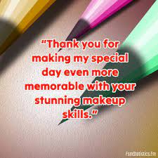 es thank you message for makeup