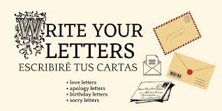 write your love letters sorry letters