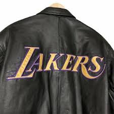 Look no further and shop the new 2020 ladies la lakers championship jackets from the finals victory at fanatics. Vintage Anos 90 Los Angeles Lakers Leather Jacket Pro Player Motion Logotipo Preto Zip Ebay