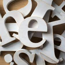 Wooden Wall Letters White Wall Letter