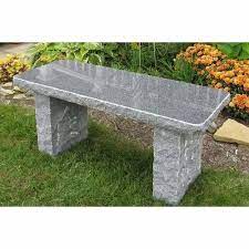 Modern Granite Garden Bench