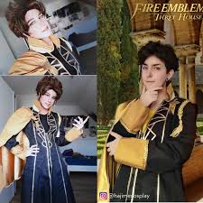 Us 58 49 35 Off In Stock Fire Emblem Three Houses Claude Von Regan Fancy Battle Boys Cosplay Costume Adult Uniform Outfit Top Shirt Pants Cloak In