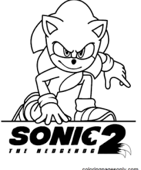 sonic the hedgehog 2 coloring pages