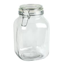 Glass Jar With Hermes Clamp Top Lid 67