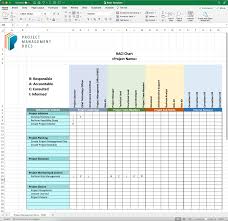 raci chart template for excel free