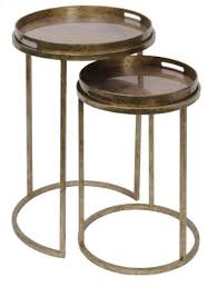 Vienna Antique Gold Atlas Side Table