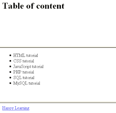 html frame and element html