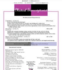 Mindy Carlucci Allied Student Resume Medical
