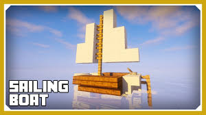 When a boat is destroyed under normal conditions, it drops itself in item form. Minecraft How To Build A Sailing Boat Tutorial Easy Survival Minecraft Design Youtube