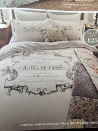 paris bed set with french decor