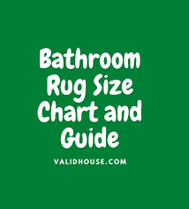 bathroom rug size chart and guide