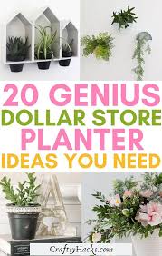 Large metal planters are a wonderful idea in the realm of recycling sizable, deep metal containers for green uses. 20 Genius Dollar Store Planter Ideas Craftsy Hacks