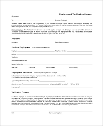Free Employment Verification Form Acepeople Co