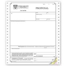 Custom Printed Proposal Forms Carbonless Job Proposal