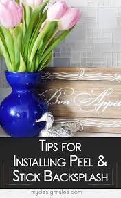 Starting at one end of the counter and working your way to the. 5 Important Tips For Installing Peel And Stick Backsplash My Design Rules