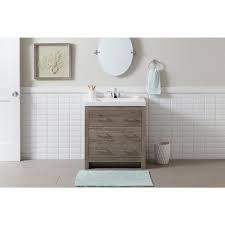 D bath vanity in white with cultured marble vanity top in white with white basin the 30.5 in. Glacier Bay Woodbrook 31 In W X 19 In D Bath Vanity In White Washed Oak With Cultured Marble Vanity Top In White With White Sink Wb30p2 Wo The Home Depot