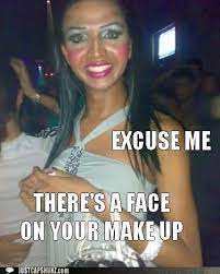 wearing too much makeup es esgram