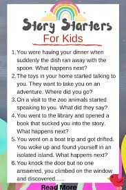 186 fun story starters for kids with
