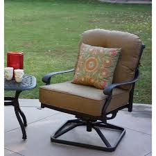 Byrge Swivel Patio Chair With Cushions
