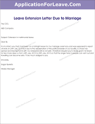 Application for Leave Extension SENDRAZICE INFO