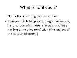Creative Nonfiction Intro Lesson
