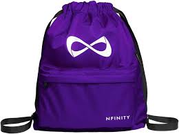 nfinity festival bag purple wwhite logo