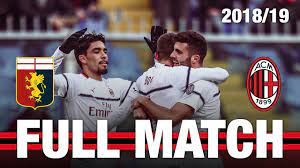 Borini-Suso | Full Match | Genoa v AC Milan 2018/19 - YouTube