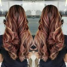 Thanks to the contrast between dark natural hair and the lighter shades of some streaks the whole hairstyle receives the depth your hair will be transformed into a very stylish hair design, once you discover the following red highlights on black hair. 7 Beautiful Burgundy Hairstyles With Blonde Highlights