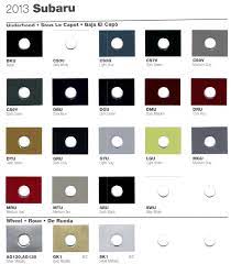 Subaru Paint Codes And Color Charts