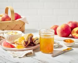 peach reduced sugar jam fresh preserving