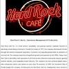 Operational Management Fields of Hard Rock Cafe