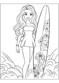 barbie free printable coloring pages