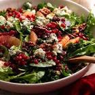 spinach salad with pomegranate dressing